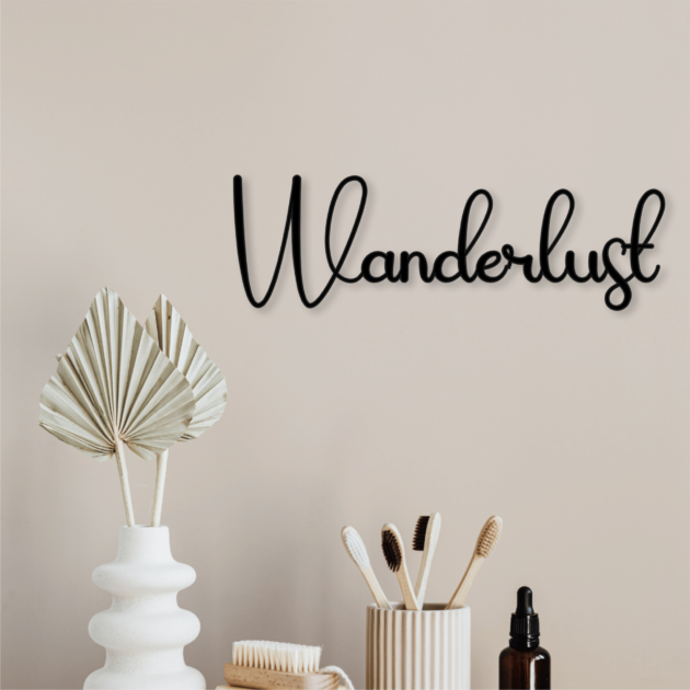 Allumez votre passion pour les voyages avec notre superbe décoration murale en métal : « Wanderlust »2