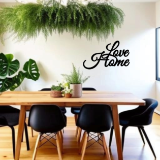 Decorate with love: Metal sign that says "Love Home" | Add a Welcoming Touch to Your Decor with this Metal Sign that Says 'Love Home