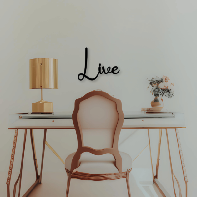 Seize the Day with Metal Decor Phrase Word – Live 2