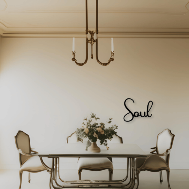 Embrace Your True Essence – Metal Decor Phrase Word – Soul